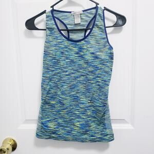 Connection 18 Women's Spacedye (multi-colored knit) Athletic Tank Top S/M #A14PJ